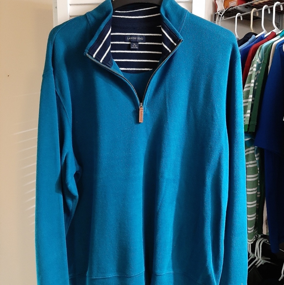 Lands End XL quarter zip sweater